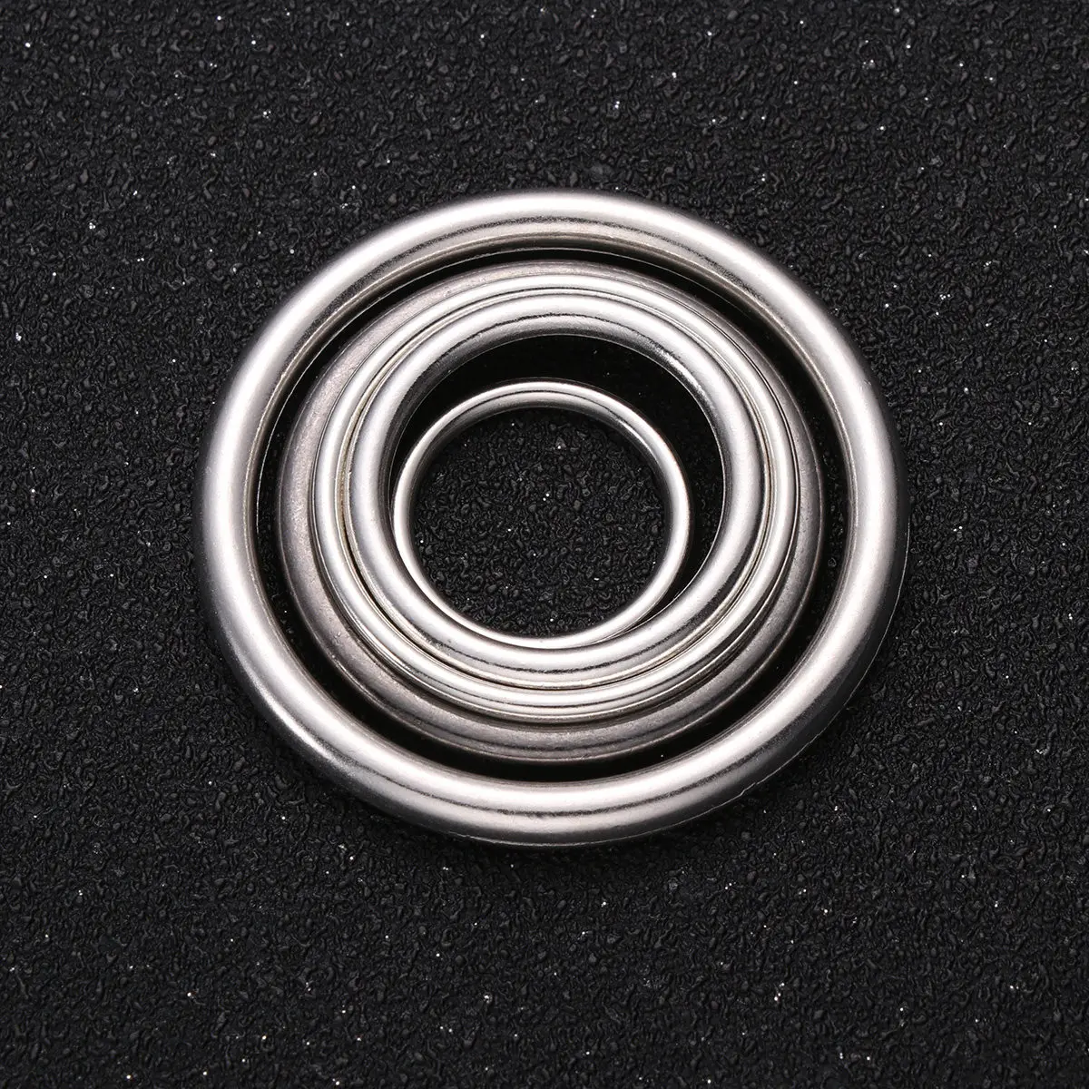 50Pcs Premium Alloy Closed Rings Jewelry Making Kit Round Jump Rings for DIY Earrings Handmade Crafts Gift Set Silvery White 5