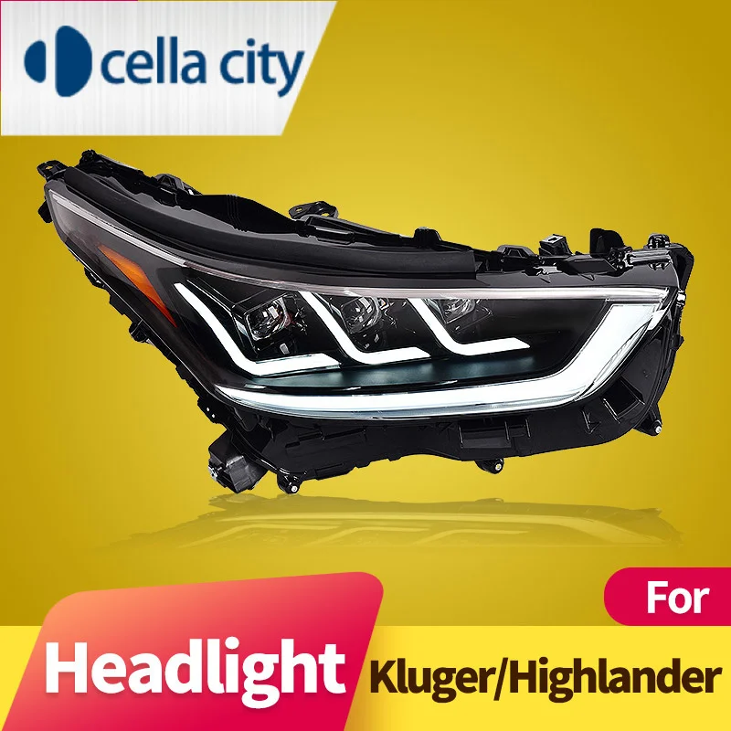 

Headlight Assembly for Toyota Highlander/Crown Kluger 2022 LED DRL LED Dual Beam Lens LED Lens High Beam LED Turn Signal