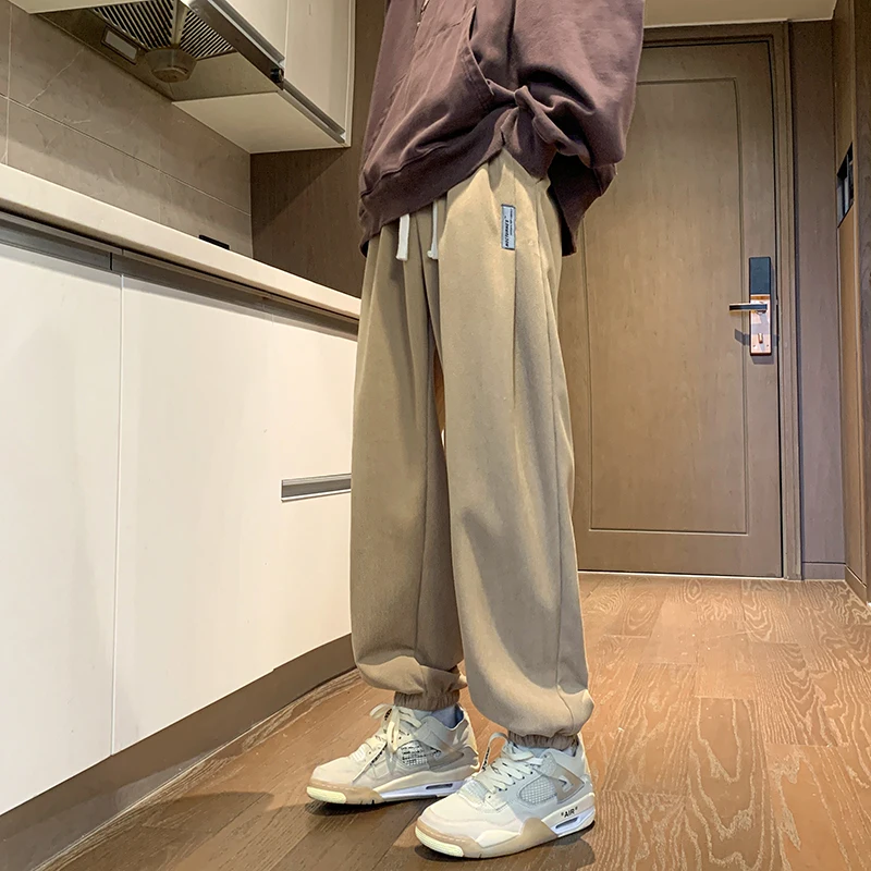 Thick Fleece Lined Joggers for Men Winter Warm Sherpa Pants Men's Sweatpants Heavyweight Casual Lounge Trousers Fall Winter