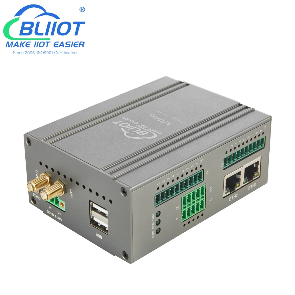 Bliiot ARM Embedded Industrial Controller Support Analog Digital Ethernet WIFI Transmission Runs on LINUX Ubuntu Debian BL301