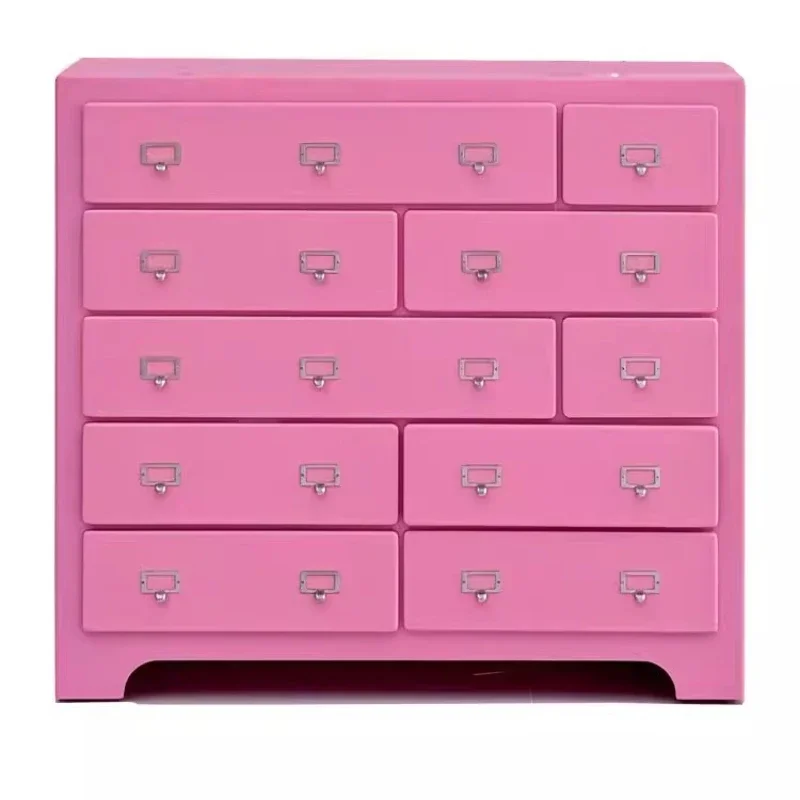 

Ten drawers, chest cabinets, storage lockers, all solid wood, pink bedroom, entrance cabinet, display cabinet, side