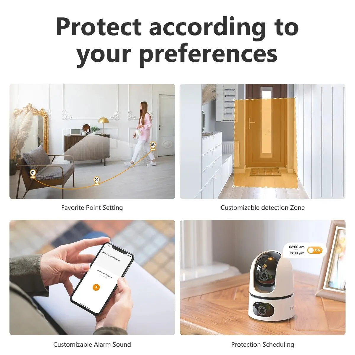 IMOU Ranger DuaI 8MP Indoor Camera Smart Full-color Night Vision Wide View DuaI Lens Human & Pet Detection Two-way Audio Monitor