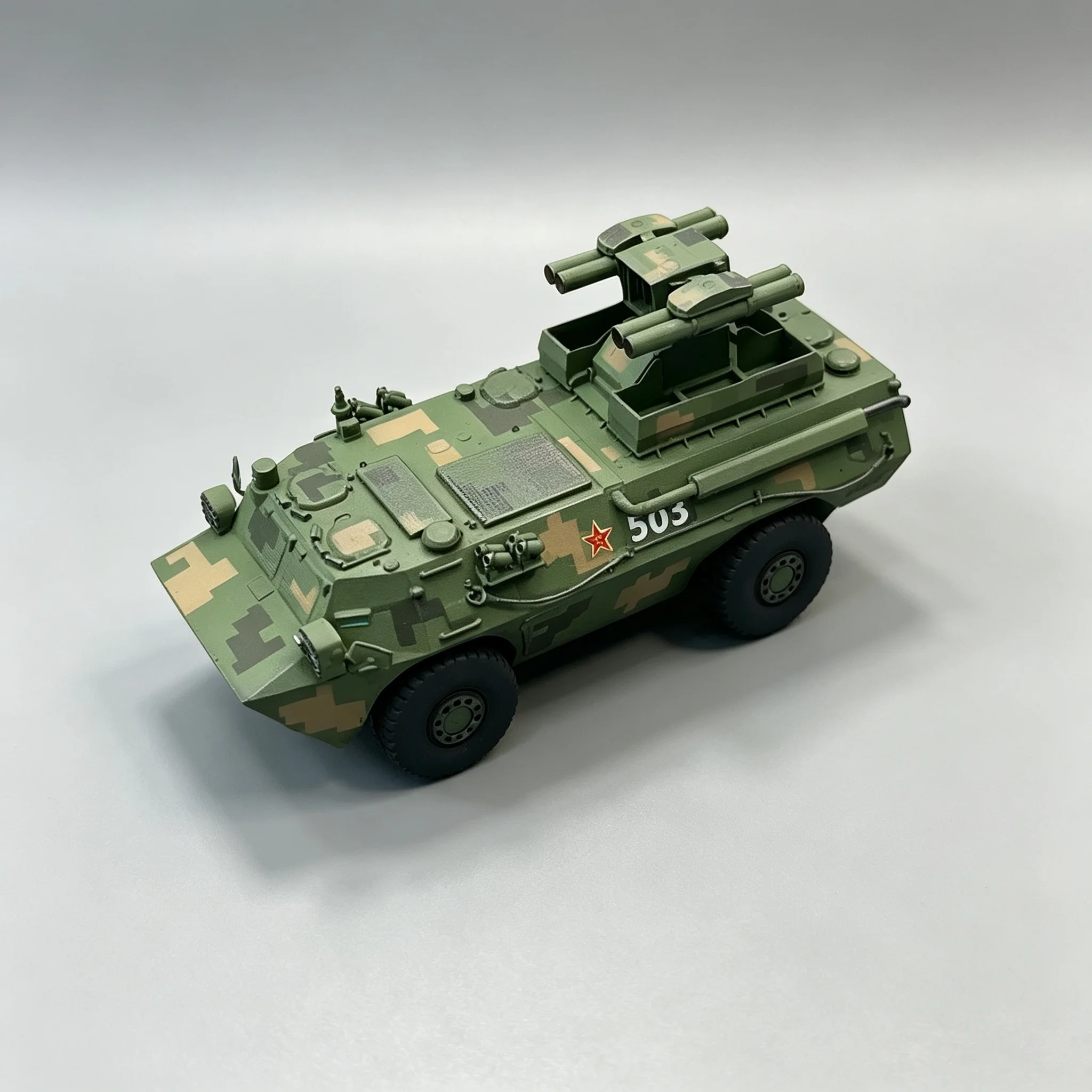 1/72 China Red Arrow 9 Anti-Tank Missile Launcher Model, Hand-Painted and 3Dprinting  Finished Model Decorative Ornament