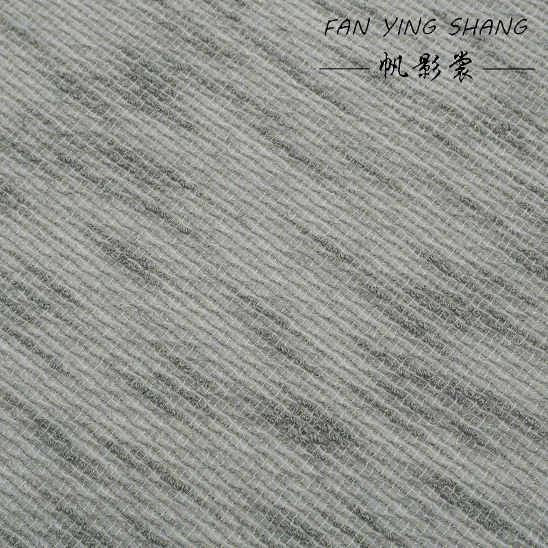 قماش تويد من الصوف الذهبي الجاكار الرمادي لعام 2025 لسترة المعطف Telas Para Costura Tissus Couture ткан خياطة المواد القماشية #6