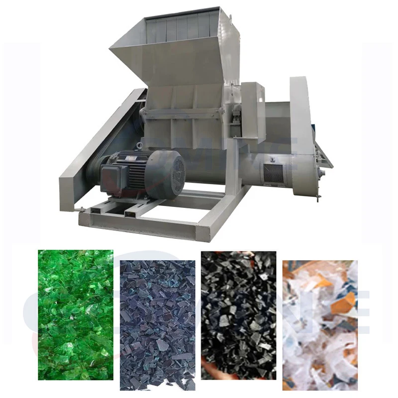 Long durability plastic film shredder plastic bag shredder crusher recycling machines