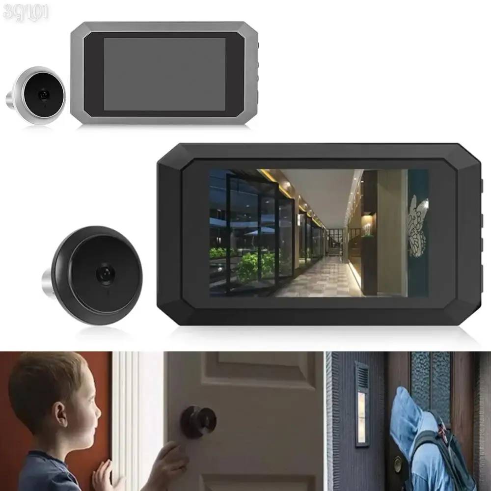 

Digital Magic Eye Electronic Viewfinder Photo Recording Door Peephole Camera 3.97in LCD Screen 1400mAh Build-in Lithium Battery