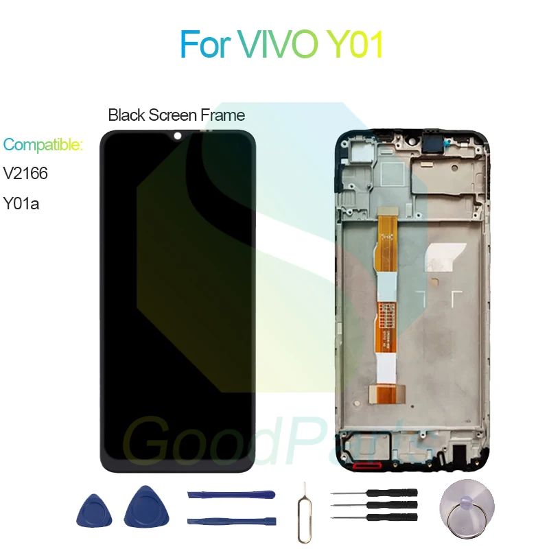 Voor Vivo Y01 Scherm Vervanging 1600*720 V2166 Y01a Voor Vivo Y01 Lcd Touch Digitizer