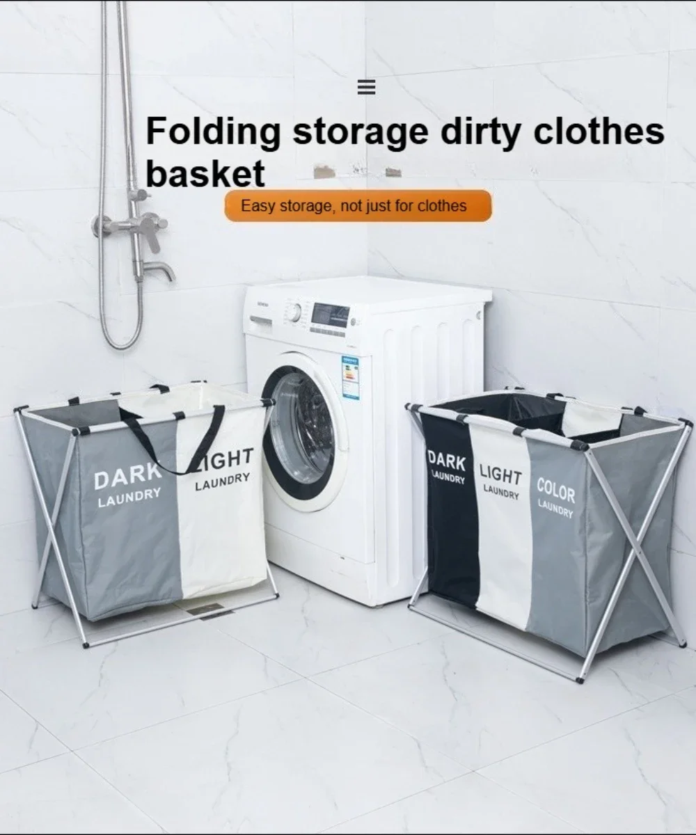 

Large Capacity Dirty Clothes Storage Basket, Dual Handle Design, Suitable for Bathroom Storage, Toy and Miscellaneous Storage
