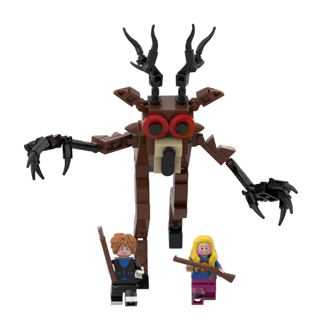 ホット 99 ナイトズ イン ザ フォレスト ディア ブロック シリーズ ハロウィン フォレスト モンスター 子供用ディア ブロック、誕生日プレゼント クリスマスおもちゃ