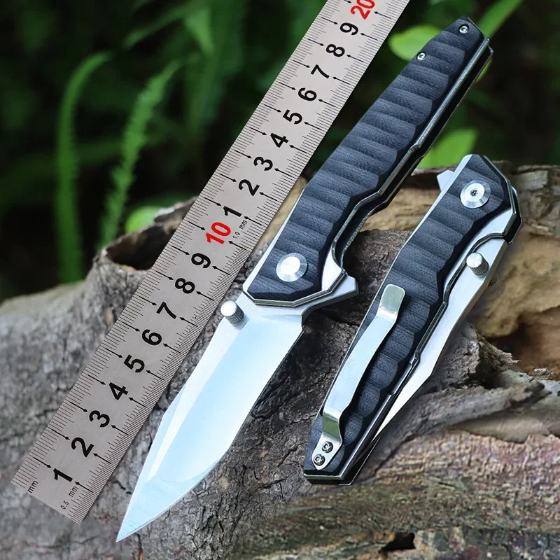 

ZD07812 Folding Knife D2 Blade G10 Handle Utility Edc Multitool Portable Pocket Outdoor Tactical Hunting Survival Camping Knife