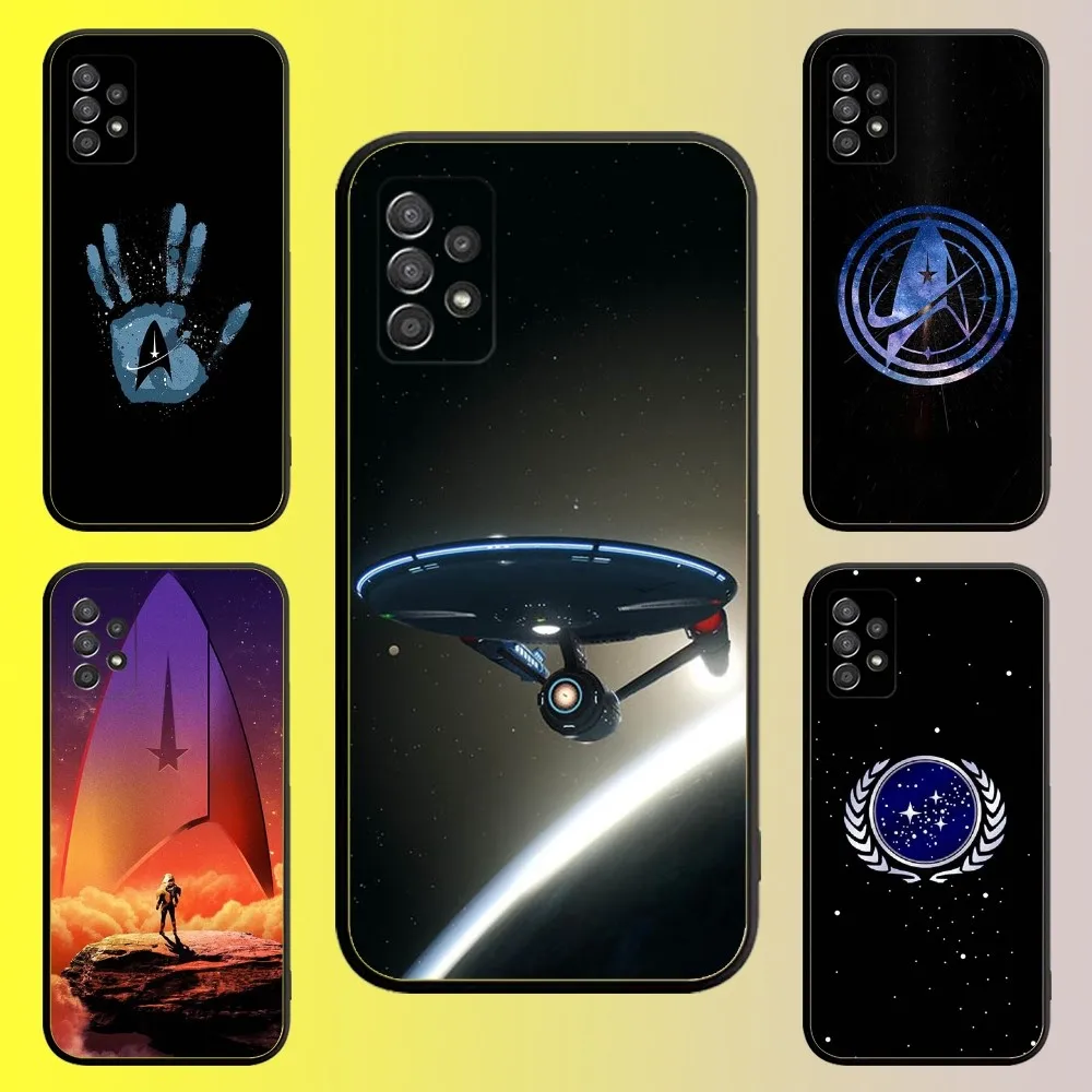 Star Trek Ships Phone Case For Samsung Galaxy A13,A21s,A22,A31,A32,A52,A53,A71,A80,A91 Soft Black Shell