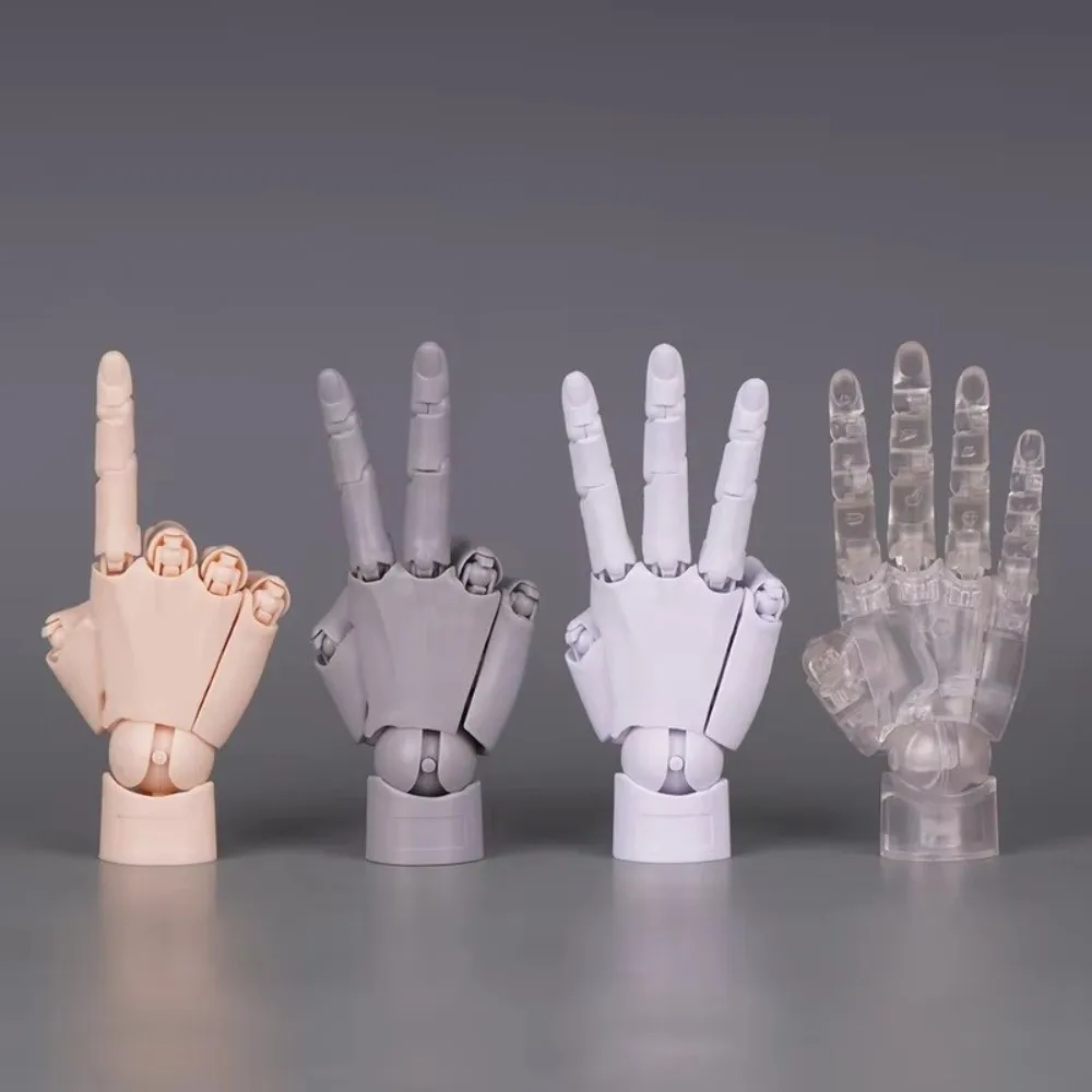 Image of 1:2 Maßstab Menschliches Handmodell Miniaturformat Twisted-Egg-Design Artikulierte Actionfigur mit beweglichen Fingern und Gelenken