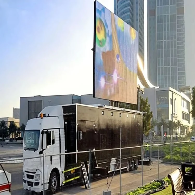 Mobile Truck P6 Programmable LED Commercial Advertising Display Screen Board
