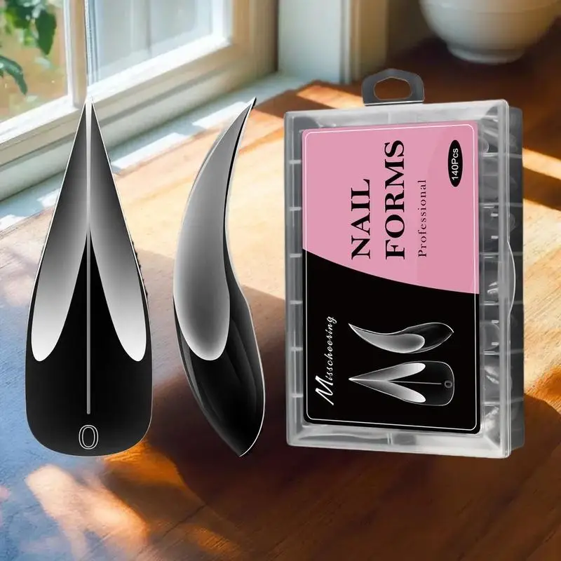 140 pièces 3D forme de griffe d'aigle formes d'ongle pour Extension d'ongle de Dragon griffe acrylique ongles spécial couverture complète moules outil d'art des ongles