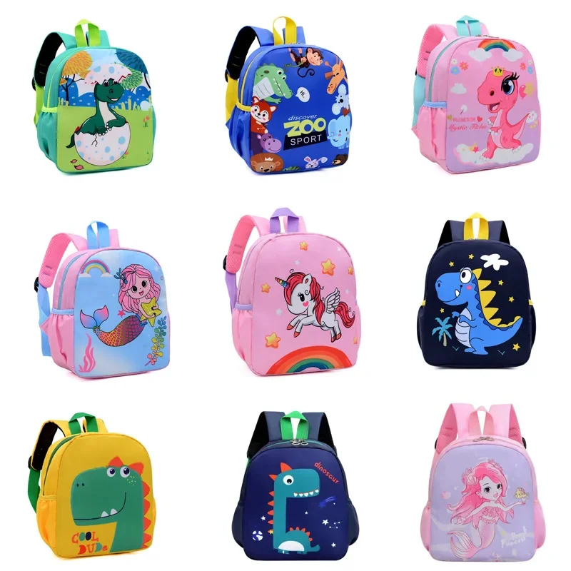 Cartoon Cute Animals 1-6 Years Old Boys and Girls Backpack Kindergarten Daycare School Bag Mochilas Para Niños Escolar