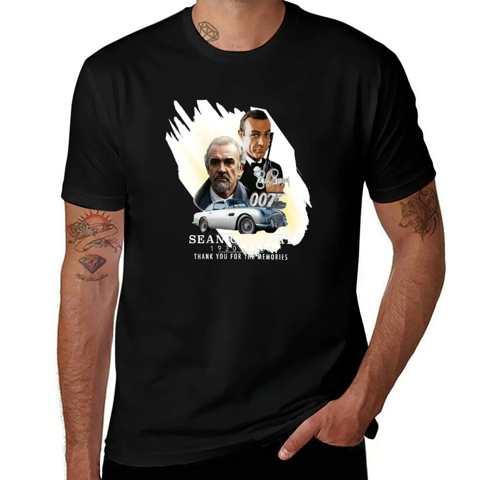 

Sean connery 1930-2020 Thank you for the memories T-Shirt graphic t shirt vintage anime stuff tops shirts men