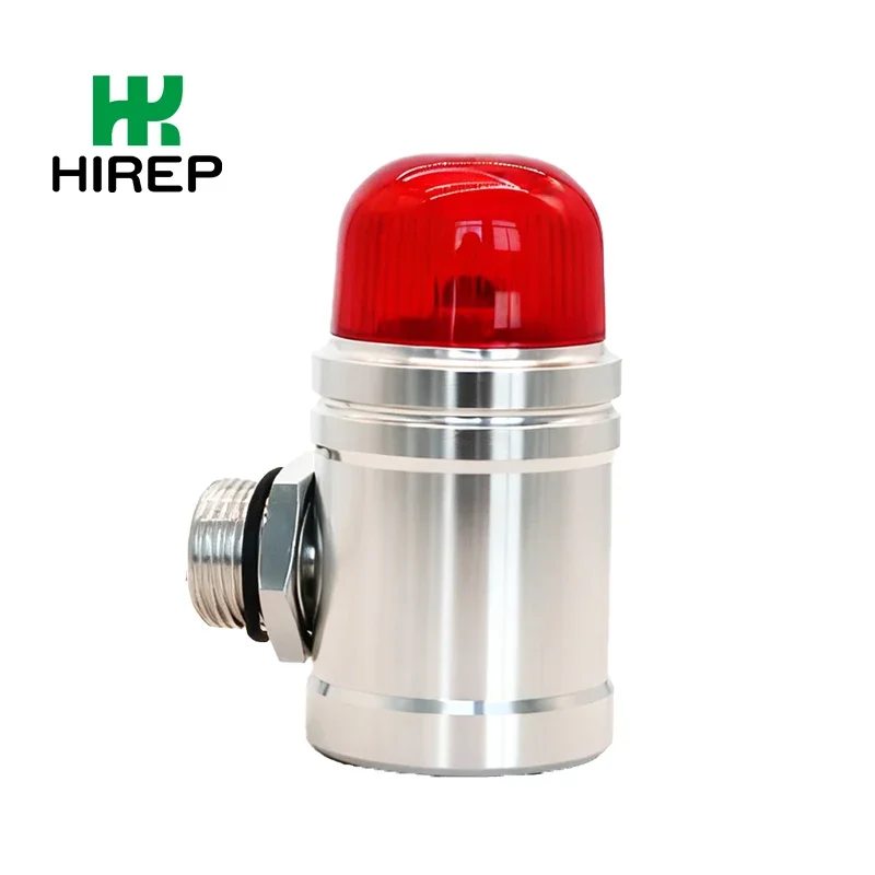 2026 HIREP Explosion Proof Stainless Steel Alarm Light Digital LCD Display for Gas Detector ATEX Certified Hazardous Area Monito