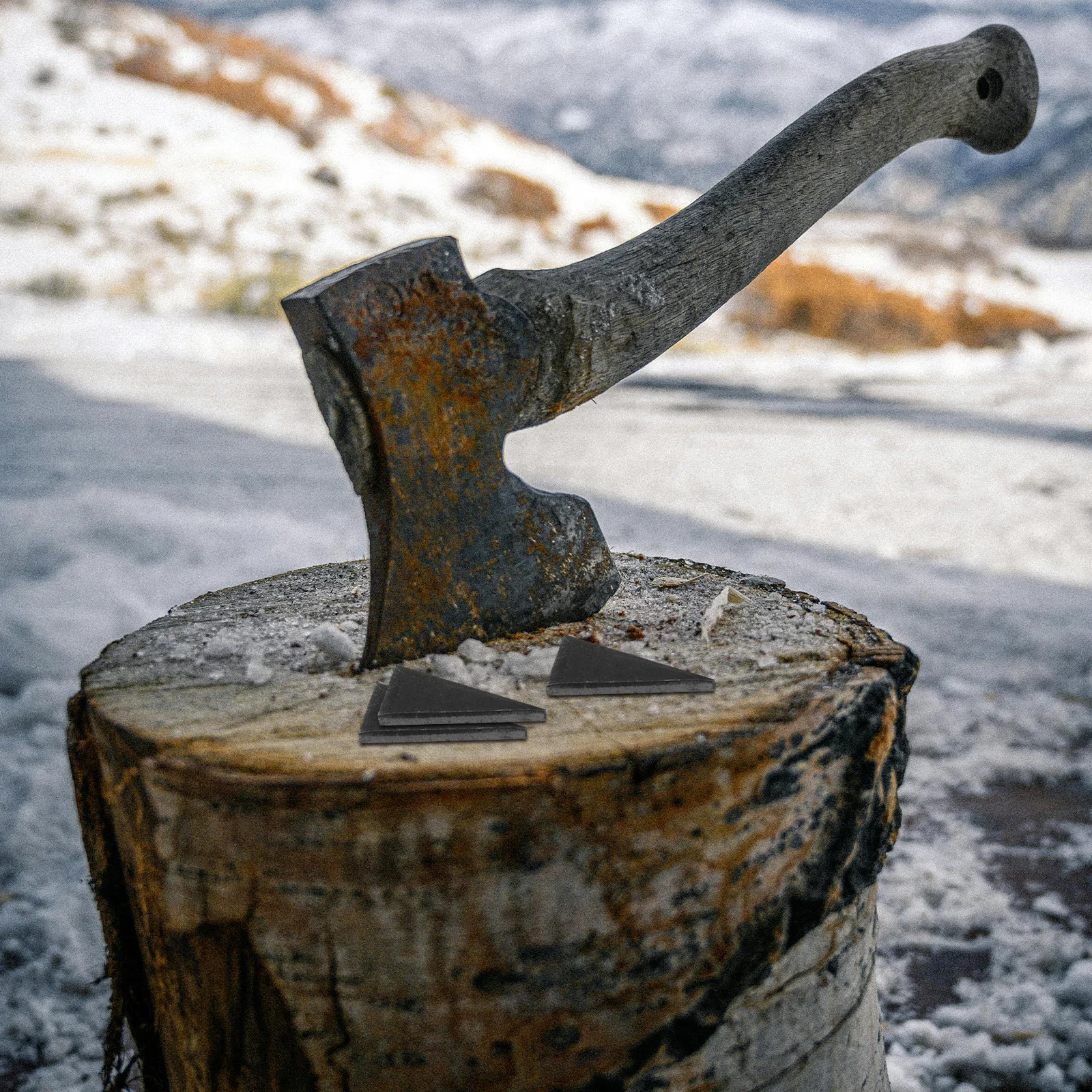 12 قطعة مقبض الفأس إسفين الكربون الصلب سهلة التركيب كفاءة تقسيم مستقرة لأدوات إصلاح الأعمال الخشبية المطرقة إسفين #2