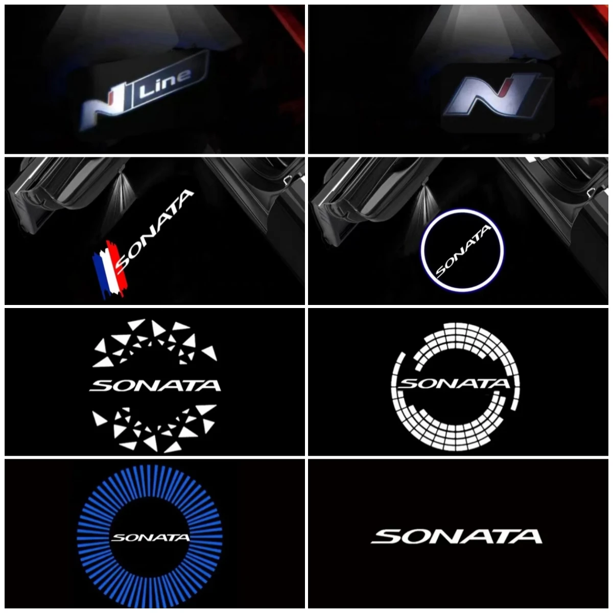 

For Hyundai SONATA VI (YF)/ I45 2010 2011 2012 2013 2014 Led Emblem Car Door Light Luces Ghost Shadow Projector Car Decoration