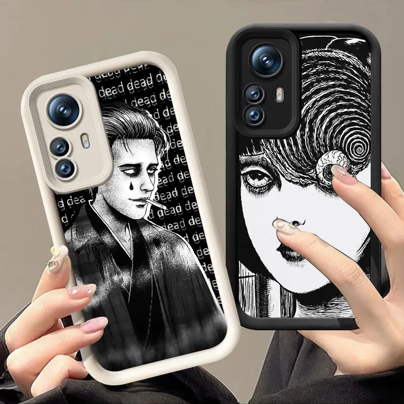 Junji Ito Horror Comics Phone Case For Xiaomi POCO F5 M3 M4 M6 Plus X3 X5 X6 Pro 5G F3 X4 GT NFC C55 C61 C65 C75 F4 M5S