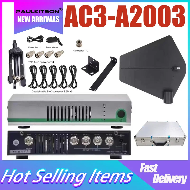 

Paulkitson AC3-A2003 Signal Splitter Combiner In Ear Monitoring System Rf Antenna Amplifier Antenna Splitter 450-960mhz