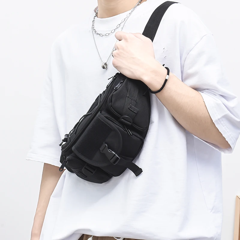 

Chest Bagins Small Bag Tooling Functional Style Messenger Bag men's Bag Fashion Brand Shoulder Bag Sports Small Bag