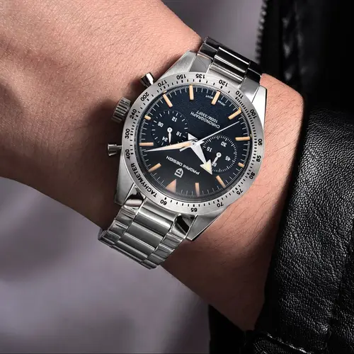 Imagen 2 del producto Reloj de Pulsera PAGANI DESIGN para Hombre, Reloj de Cuarzo Retro de Piloto, Nuevo Modelo 2026, Cronógrafo Deportivo de Acero Inoxidable para Hombre, Caja de Regalo