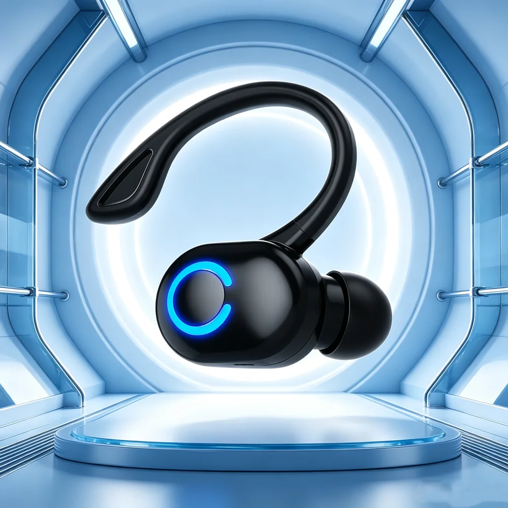 TWS Wireless Earphones Bluetooth headset Mini ear hook sports anti loss music call hidden earplugs With Mic for SmartPhones
