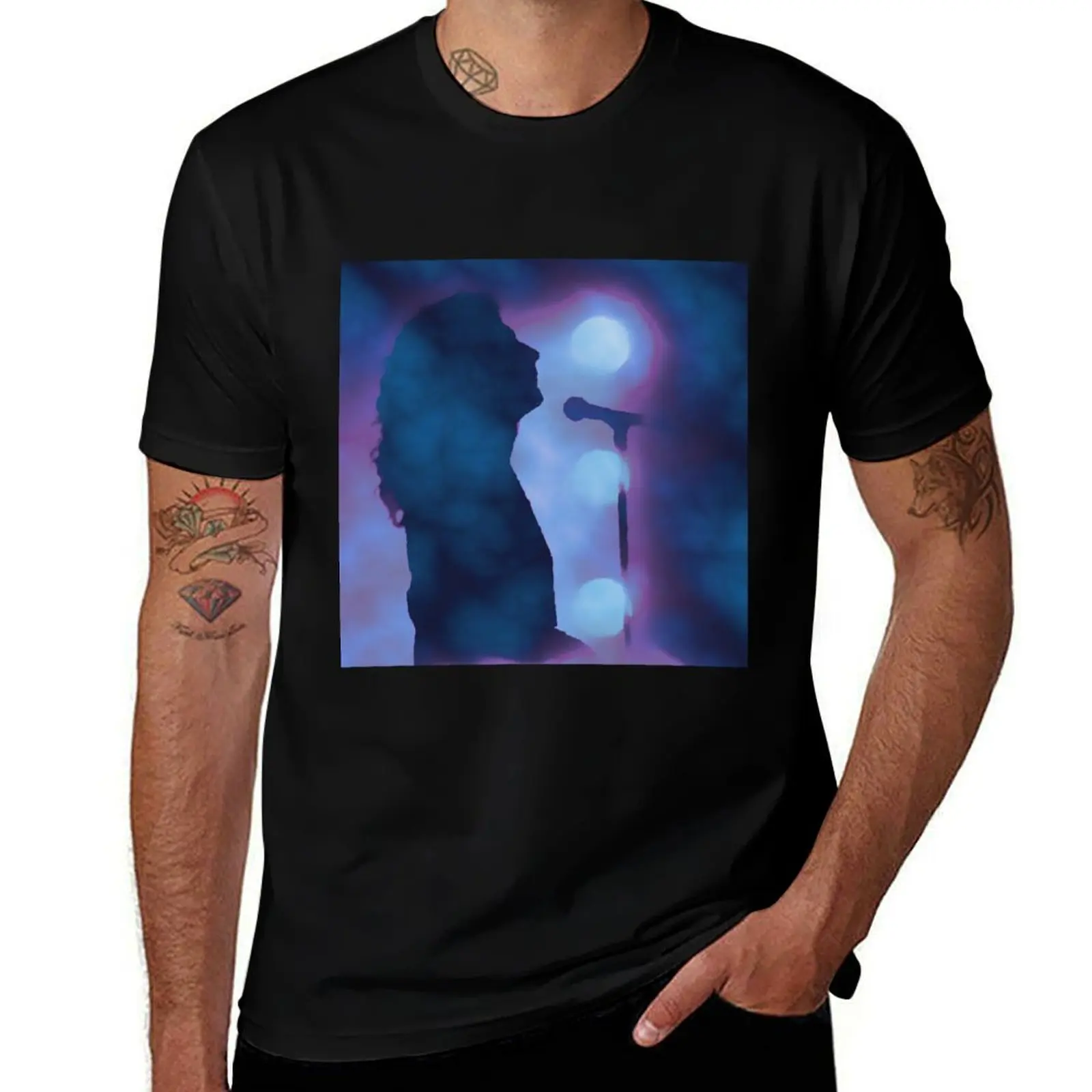 Robert Plant on Stage T-Shirt Work Comfort for Men T-Shirt