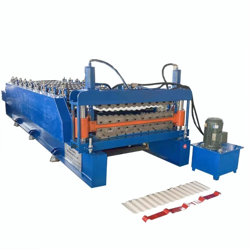 Double Layers Roofing Sheet Machine Tile Making Machine Corrugated Trapezoid Roof Panel Roll Forming Machine Customized