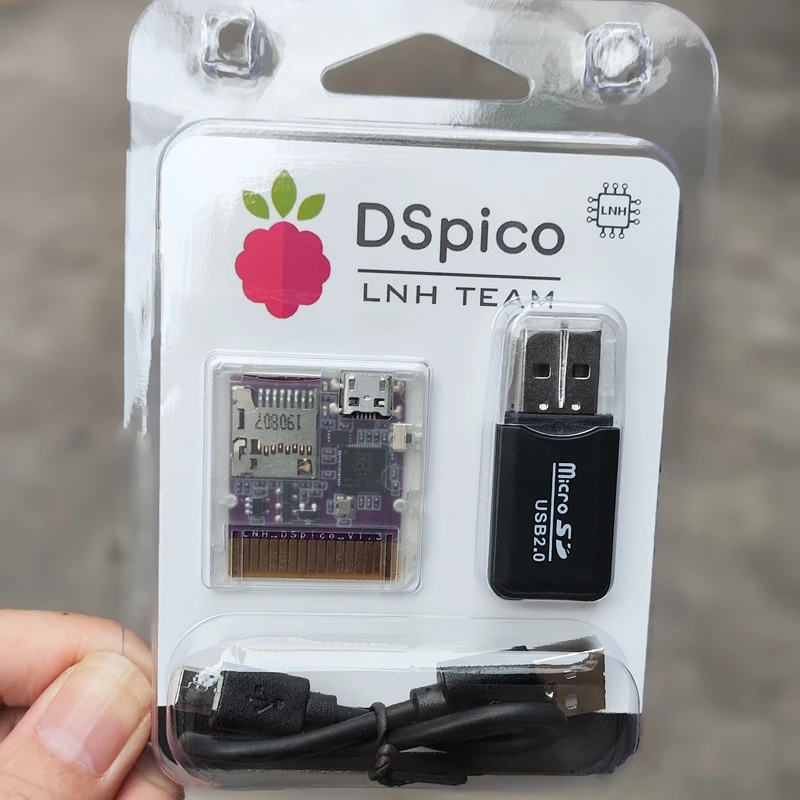 Przezroczysta obudowa DSpico, formowana wtryskowo, z mikrokontrolerem RP2040 do konsol NDS, NDSL, DSi, 3DS. — zdjęcie produktu 3