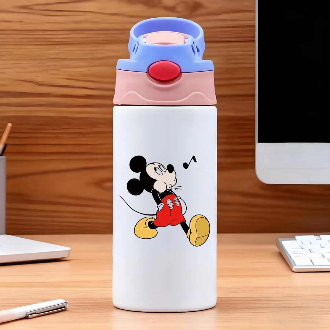 

Disney Mickey Mouse Classic cartoon character 304 stainless steel cartoon straw cup children's water cup New Year gift