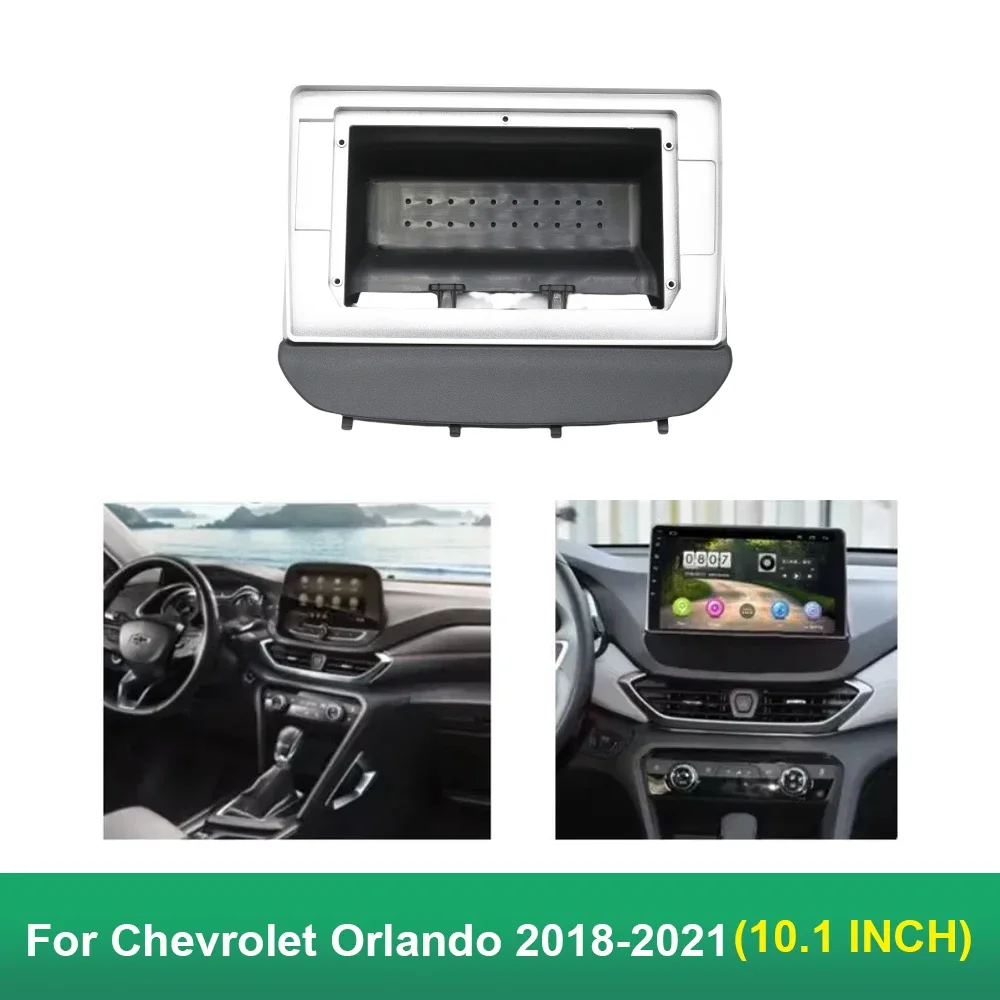 

Car Audio Fascia Frame 10.1Inch Radio Panel for Chevrolet Orlando 2018-2021 Dash Kit Install GPS Console 10.1inch Bezel Adapter