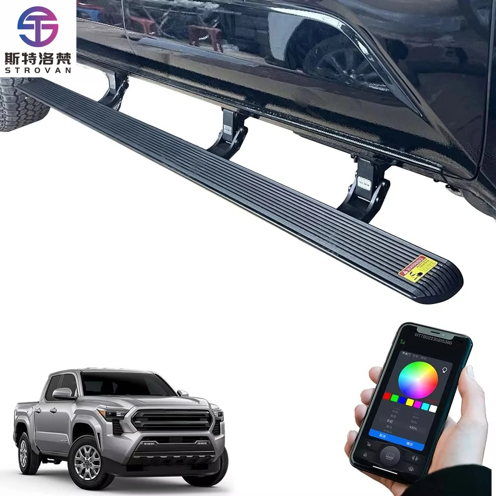 

STLF CLRAK Truck Tacoma Four Door Double Cab Sr5 Auto Motor Running Boards Electric Side Steps