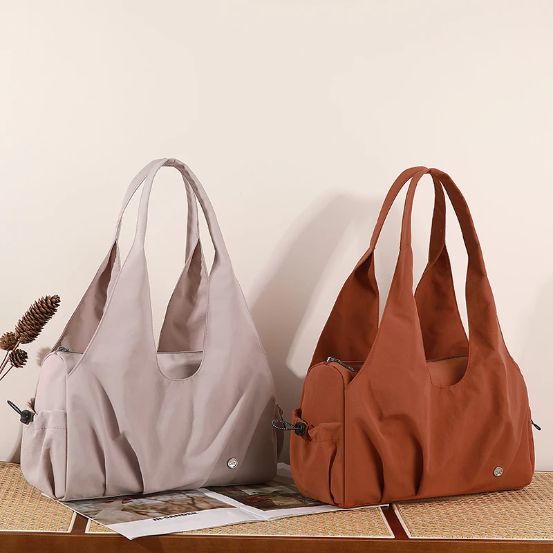 Women Bags For Eid - Women's Nylon Shoulder Bag Solid Zipper