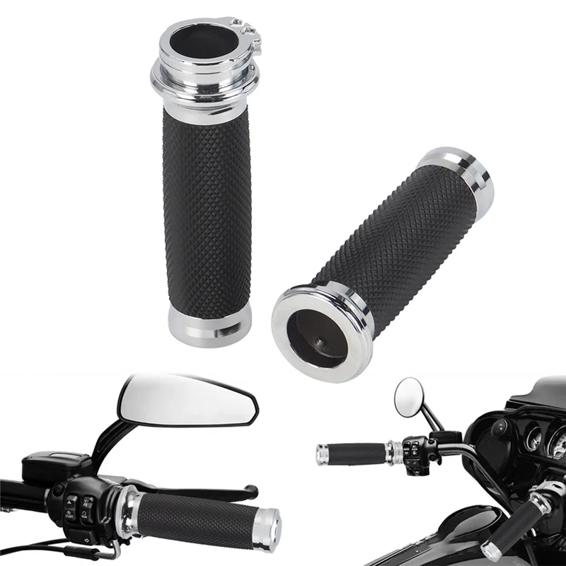 AB61-Throttle Grip For 25Mm Handlebar Grips For Motorcycles Motorcycle Accessories