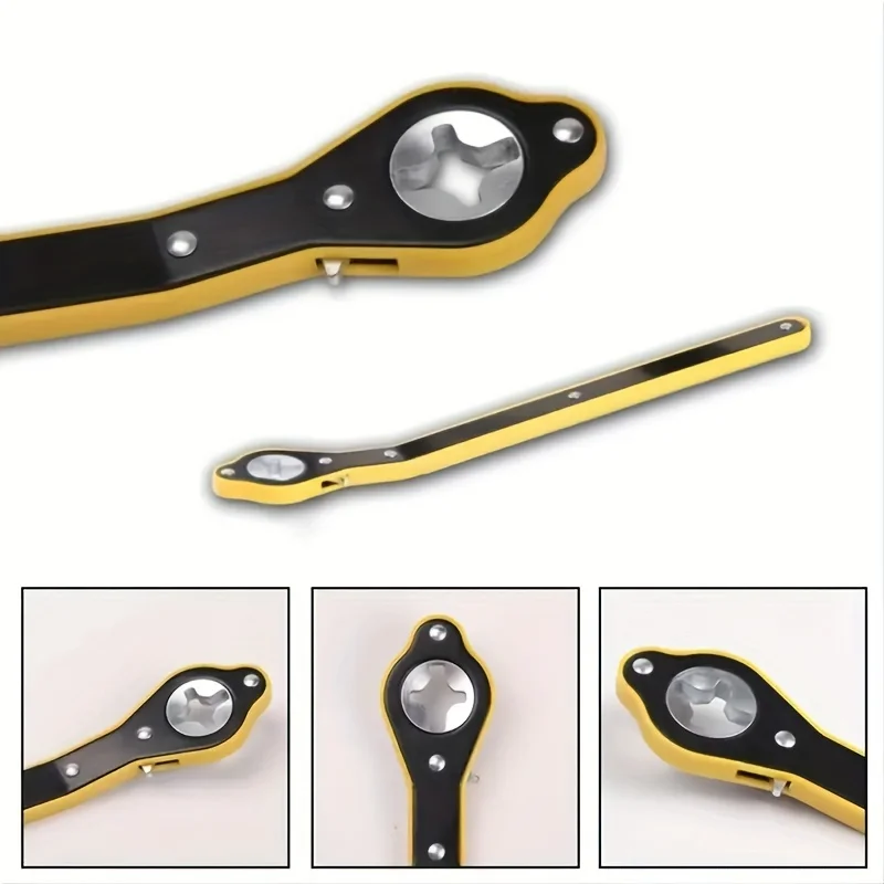1pc Auto Labor-Saving Jack Ratchet Wrench With Long Handle Jack Ratchet Wrench For Scissor Jack Lug Wrench For Tire Jack Car