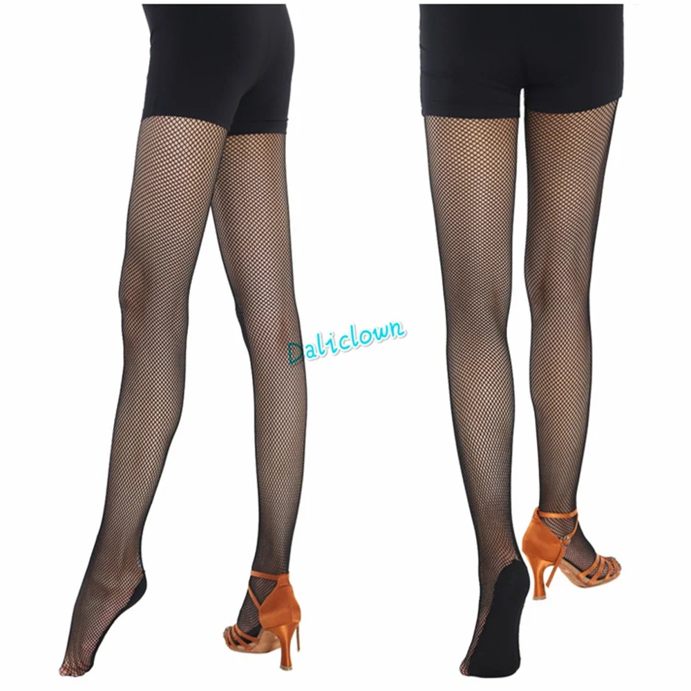 Hard Network Professional Fishnet Tights Women Latin Dance Dress Ladies Ballroom Latin Dance Stockings Elastic Latin Pantyhose image 4