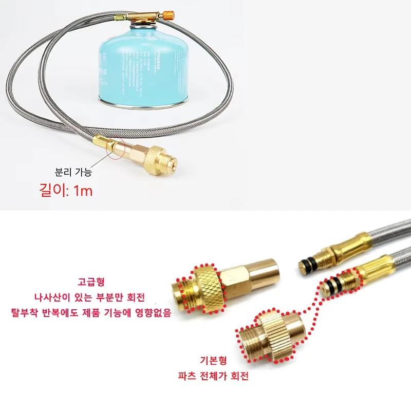 Tubo de extensión para estufa de Camping, adaptador de Gas butano, convertidor de estufa dividido, accesorios de manguera de cocina al aire libre, suministros de Camping