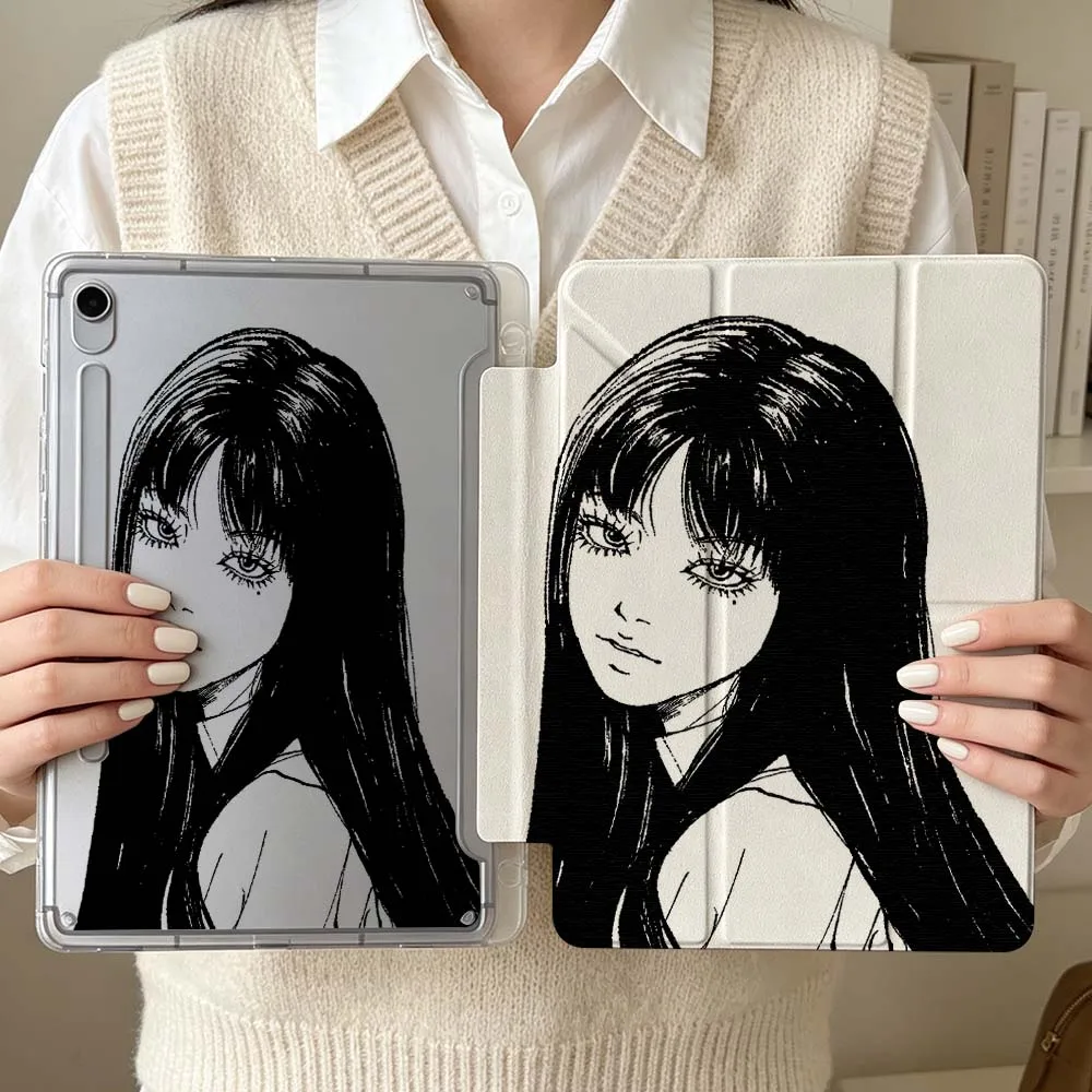 

Cartoon Long Hair Girl Soft For Samsung Galaxy Tab S6 S7 S8 S9 S10 A8 A9 A11 Lite FE Plus 3Y Tablet Case