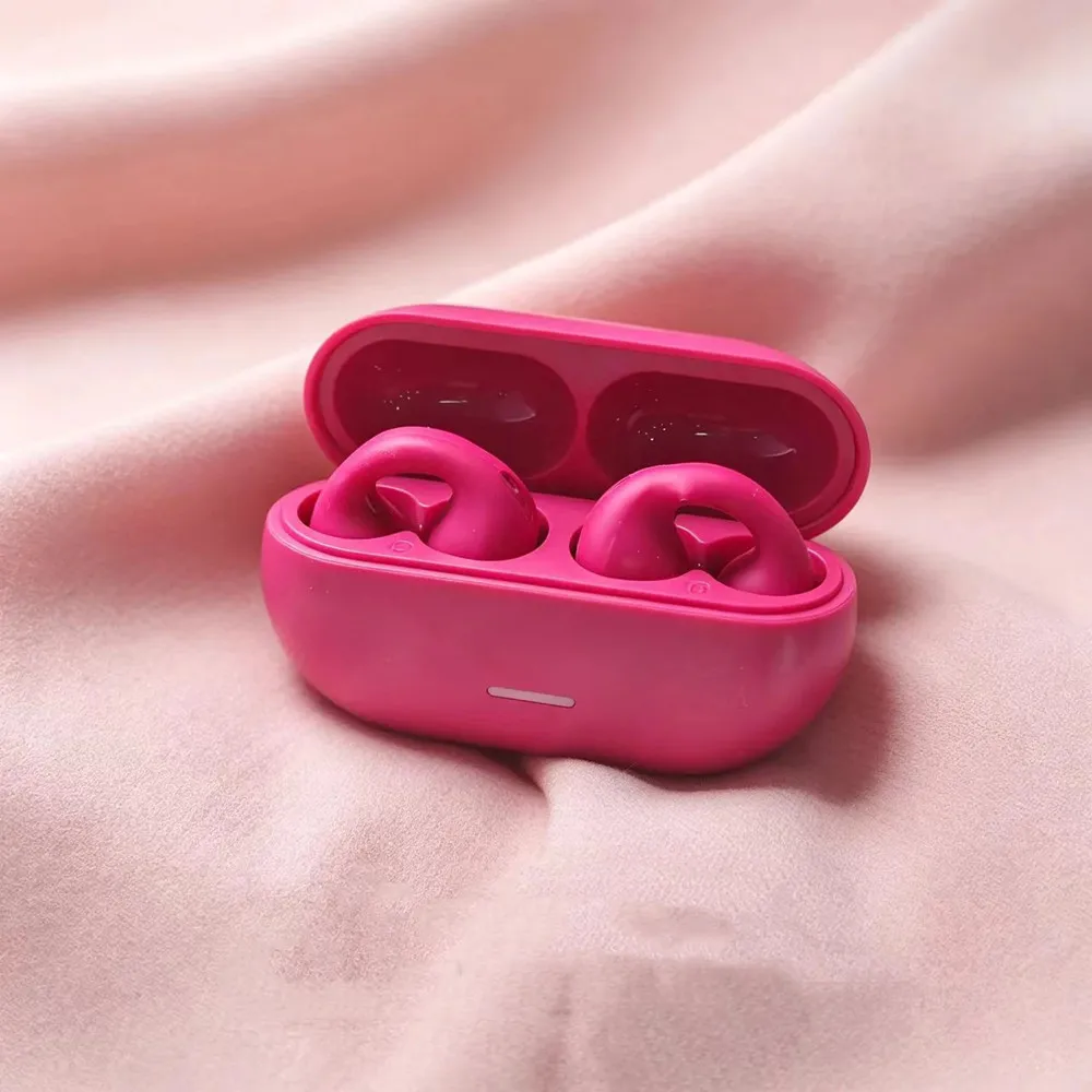 Wireless Bluetooth 5.3 Earphones Open-Ear Bone Conduction Ear Clip Design， Ultra-Light Comfortable Wearing Earphone