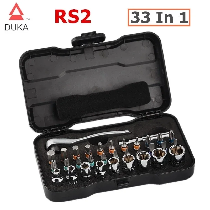 Xiaomi Youpin ATuMan DUKA 24 in 1 Multi-purpose Ratchet Wrench Screwdriver S2 Magnetic Bits Tools Set DIY Household Repair Tool