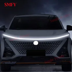 For Changan UNI-T 2022-2023 Accessories Car Hood LED Flow Through Light Day Running Lamp Dynamic Scann Atmosphere Light
