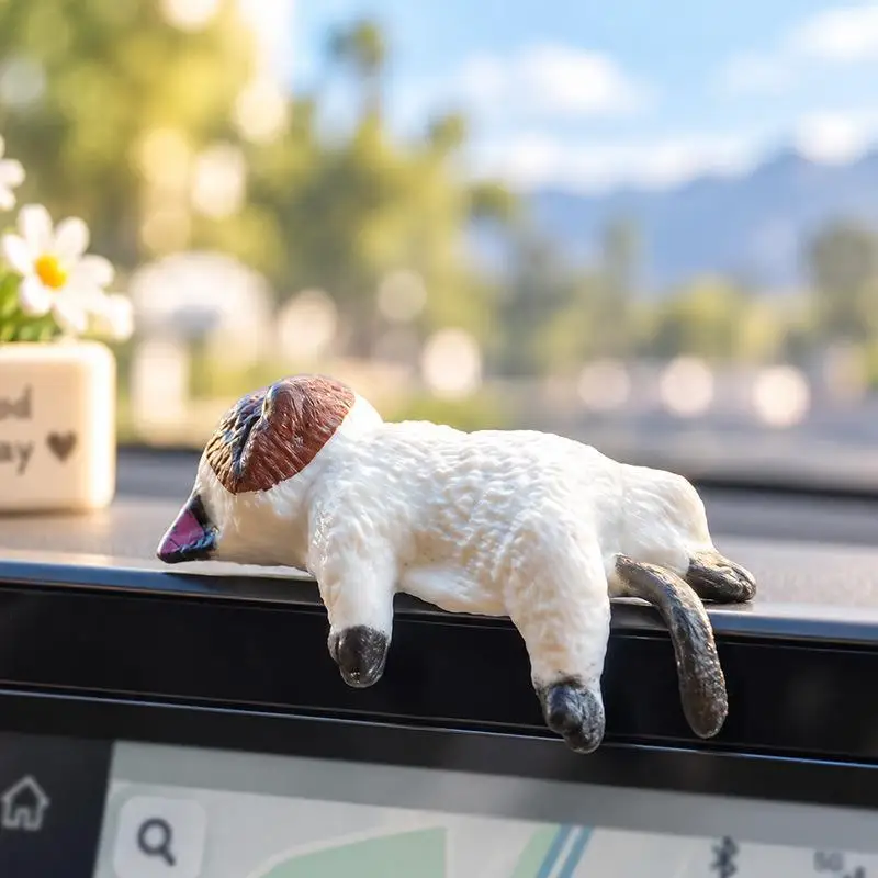 5Pcs Cute Sleeping Cat Dashboard Ornaments Mini Adorable Figurines for Home Desktop Decoration Perfect Cat Lover Gifts
