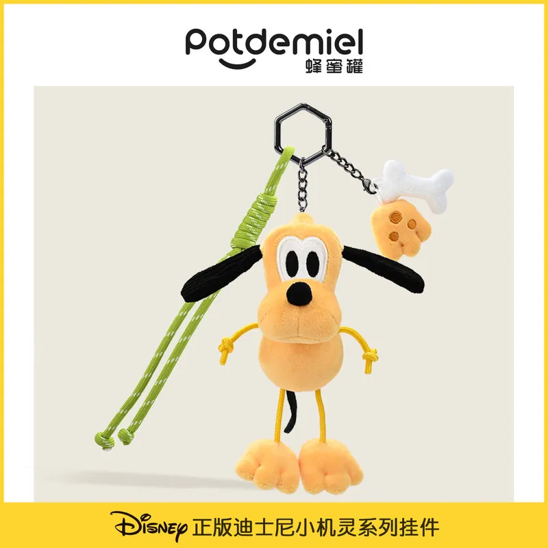 Potdemiel Original Disney Cartoon Mickey Plush Keychain Cute Soft Stuffed Plush Toy Bag Daily Decor Ideal Girl Birthday Gifts