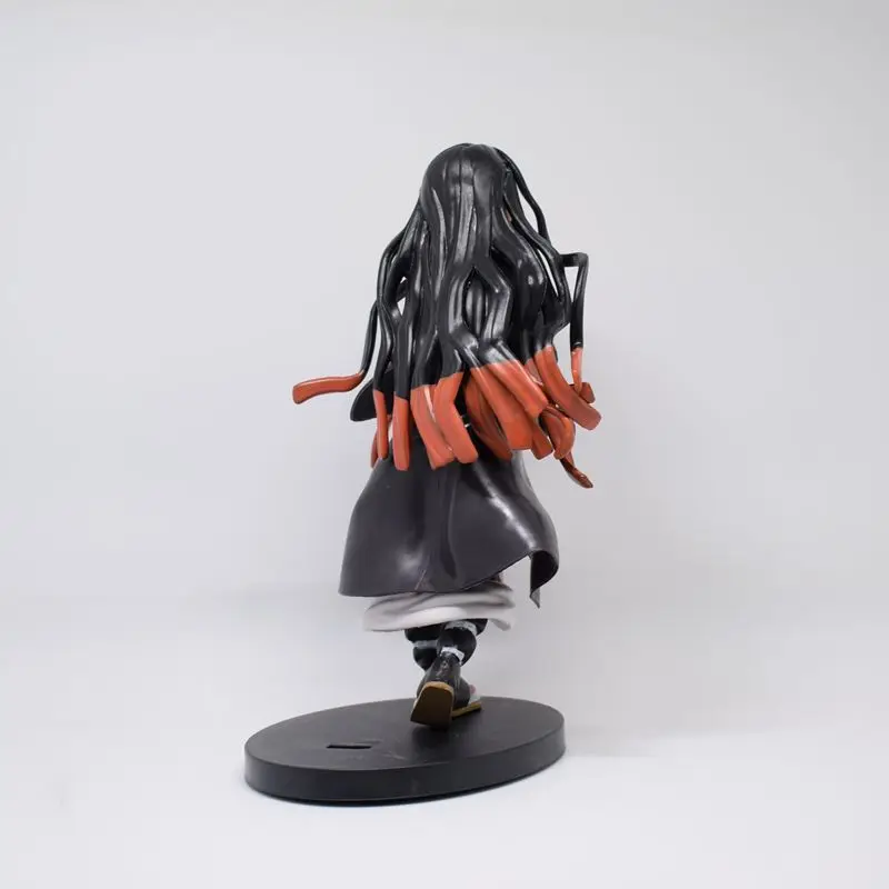 Demon Slayer Kamado Nezuko Action Figure Set para Crianças, Brinquedo Anime, Modelo Pé, Coleção de Presentes, PVC, 18cm