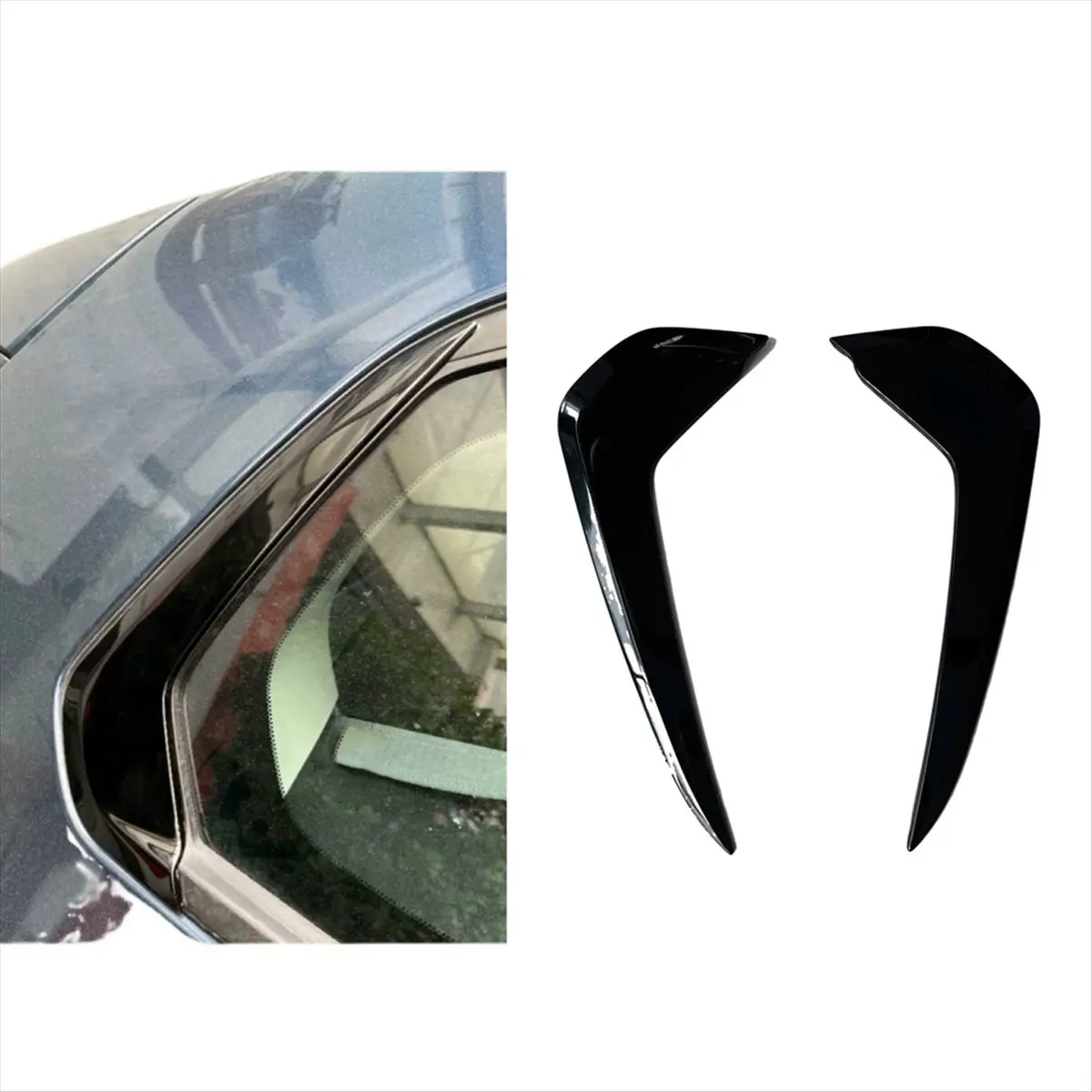 Super Sale For Mazda CX50 CX-50 2023 2024 Car Window Trim Modified Bright Black Back Triangle Sticker Decoration Accessories Cov