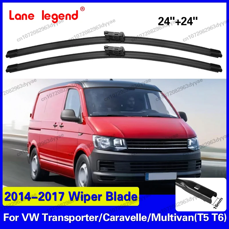 Car Front Wiper Blades For Volkswagen VW Transporter T5 T6 Caravelle Multivan 2014-2017 Accessories Window Windscreen Windshield