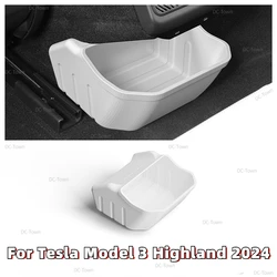 Per Tesla 2024 nuovo modello 3 Highland scatola di immagazzinaggio centrale posteriore scatola di immagazzinaggio del pavimento posteriore in Silicone organizzatore accessori interni per auto