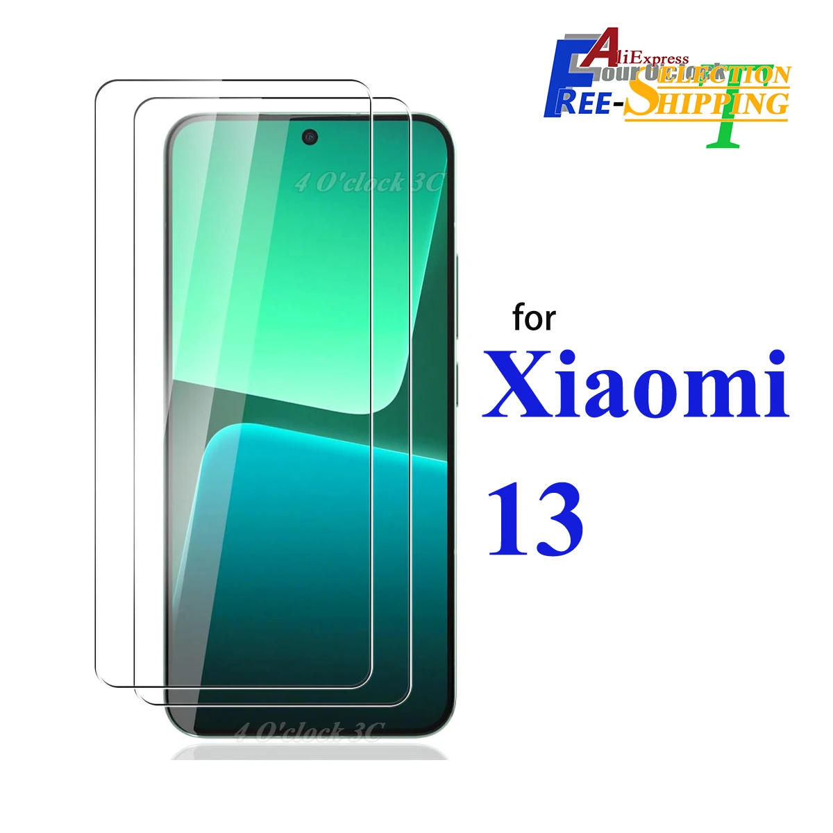 

For XIAOMI 13 Screen Protector Tempered Glass Crystal Mica 9H HD Clear Transparent High Aluminum Anti Scratch
